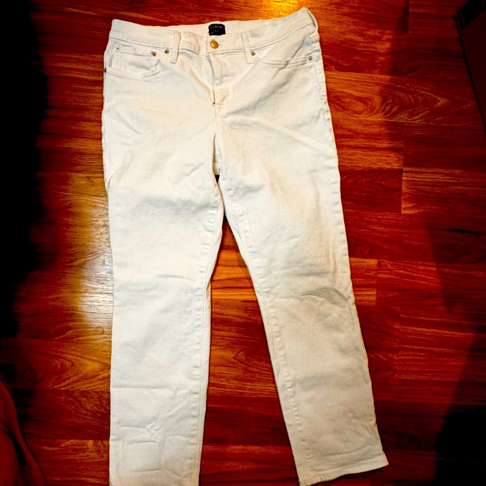J. Crew Slim Boyfriend jeans in White. Size 29- like new , worn once.